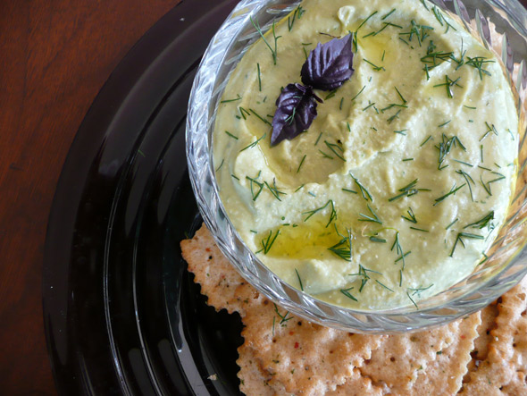 Basil-iferous Hummus