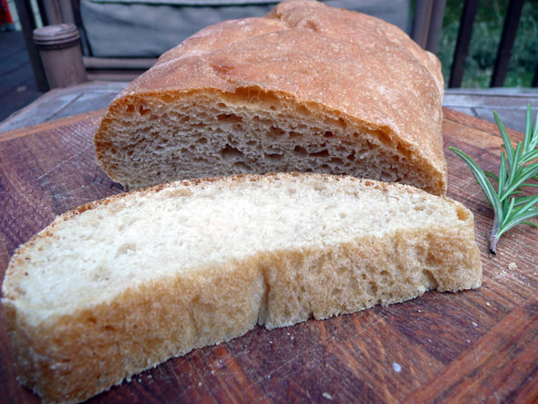 Hot Homemade Ciabatta Bread