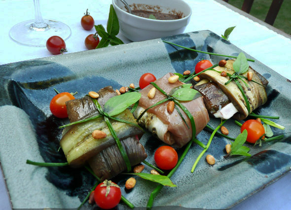 Eggplant Caprese Parcels