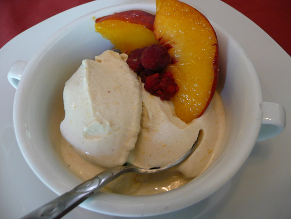 Peach Coconut Banana Ice Cream