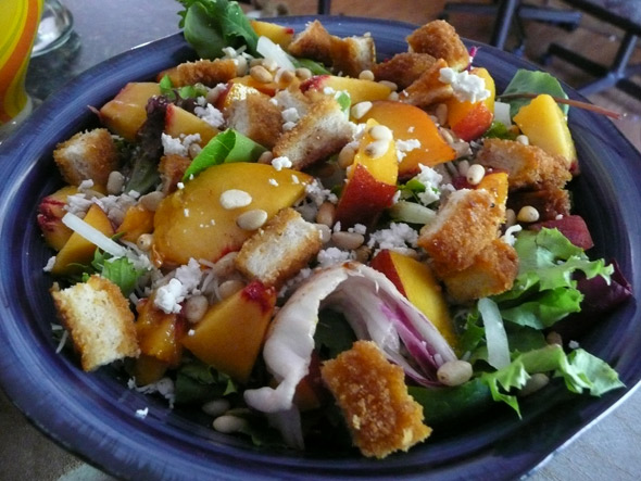 Peach & Chicken Salad