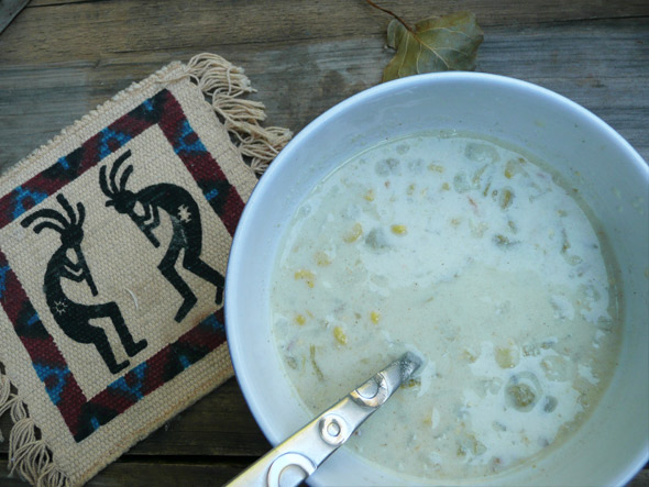 Corn Chowder, New Mexico Style with Green Chiles