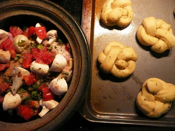 Herbed Lemon Garlic Chicken with Mushrooms