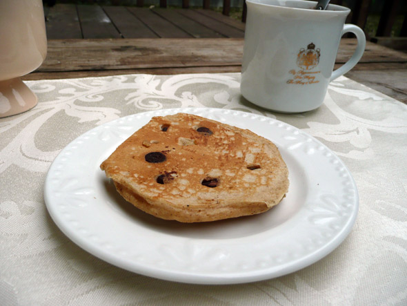 Cinnamon, Nutmeg, Chocolate Chip Pancakes