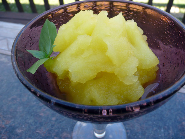 Basil Watermelon Sorbet