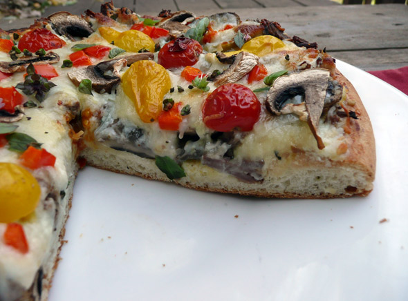 Blue Cheese Beef & Mushroom Pizza