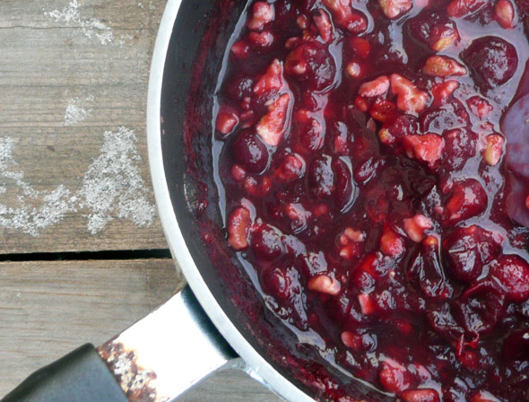 Maple Walnut Cranberry Sauce