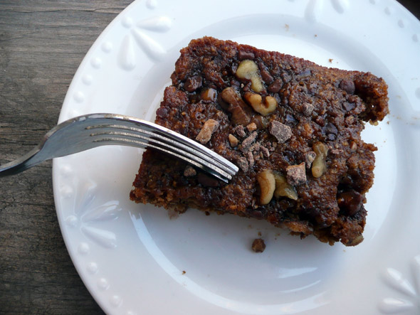 Pumpkin Toffee Oat Cake with Protein