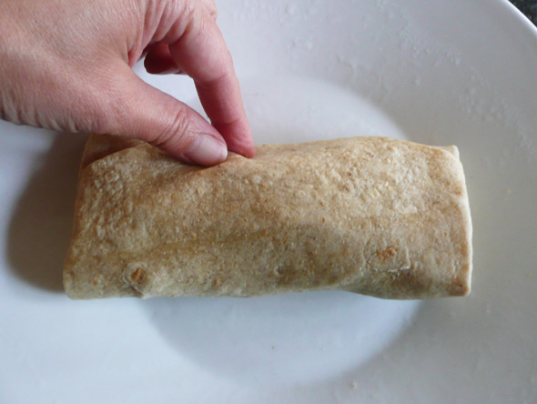 Breakfast burrito: All rolled up!