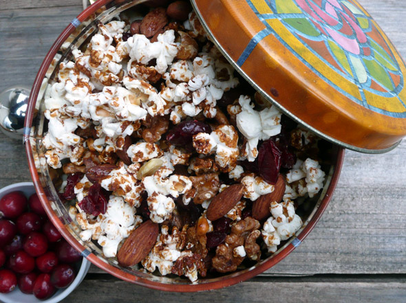 Cranberry Nut Crunch Popcorn