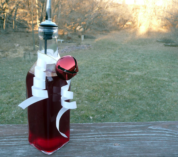 Make your own Cranberry Raspberry Vinegar