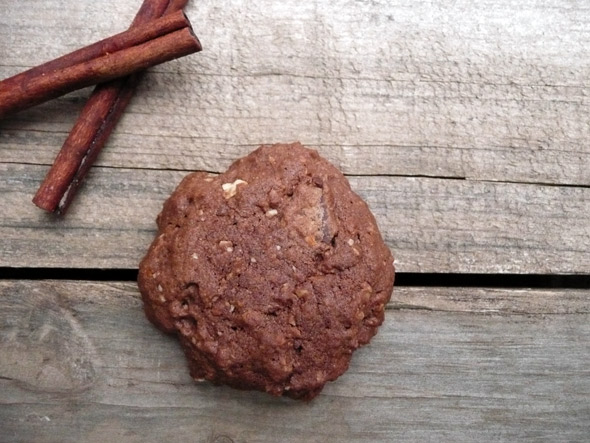 Double Chocolate Cinnamon Oatmeal Cookies