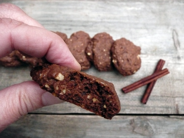 Double Chocolate Cinnamon Oatmeal Cookies