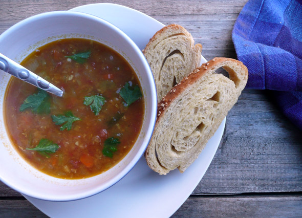 Moroccan Ham Lentil and Chickpea Stew