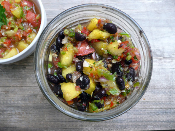 Watermelon Black Bean Salsa