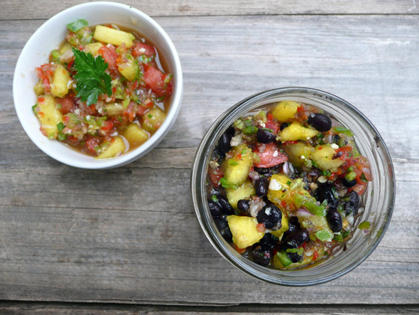 Yellow Watermelon Salsa - Two Ways