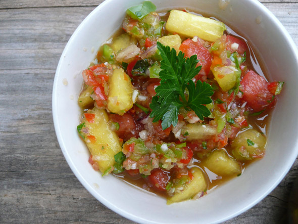 Yellow Watermelon Salsa