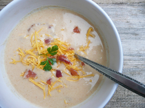 Bacon Mushroom Beer Cheese Soup