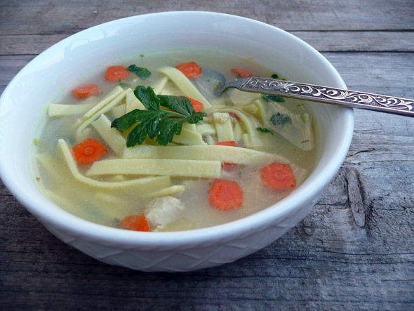 Chicken Noodle Soup with Fresh Herbs