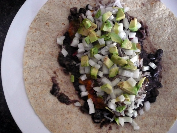 Cheesy Black Bean & Rice Burritos