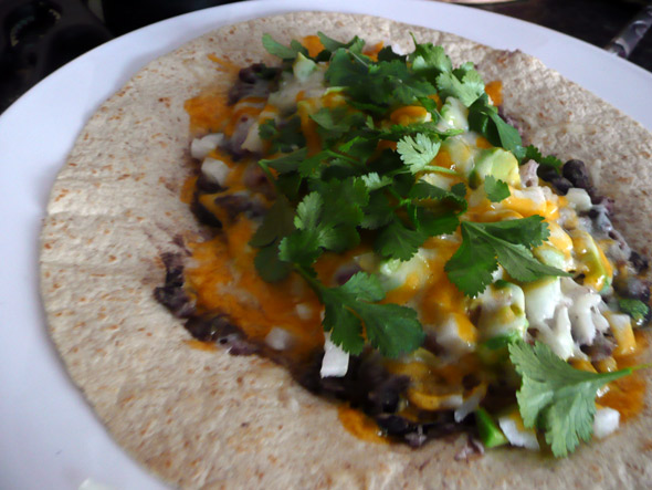 Cheesy Black Bean & Rice Burritos