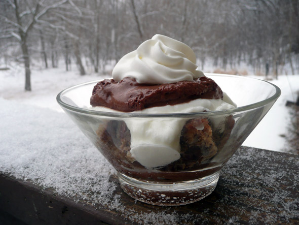 Chocolate Yogurt Banana Bread Parfait