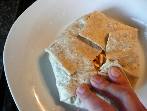 Making a Mexican Crunchwrap Supreme, Step 3