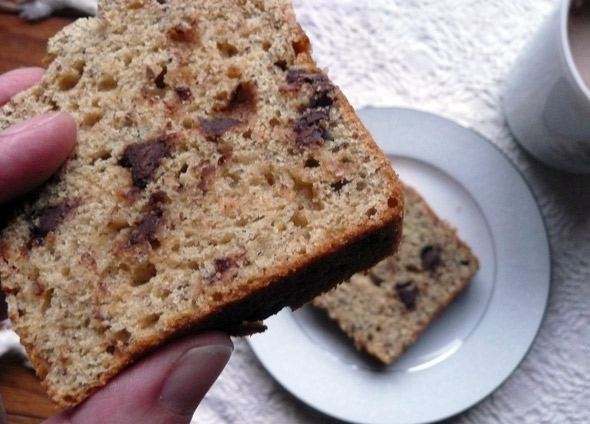 Peanut Butter Chocolate Chip Banana Bread