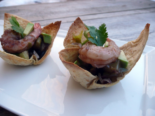 Spicy Shrimp Avocado & Black Bean Bites 