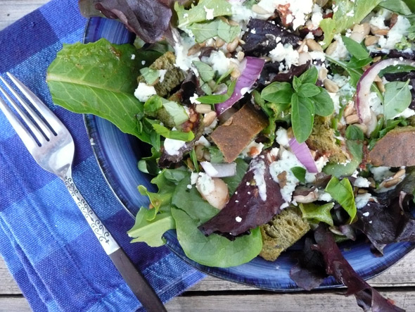 Bread and White Bean Salad