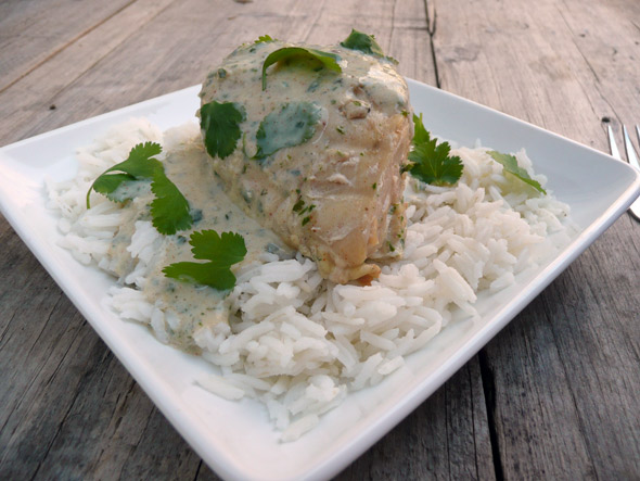 Garlic Cilantro Buttermilk Chicken on the Grill