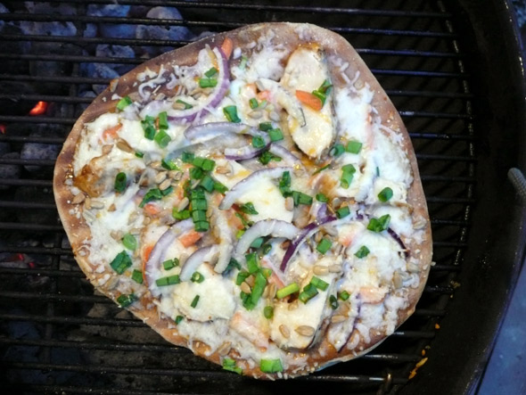 Grilled Thai Chicken Pizza 