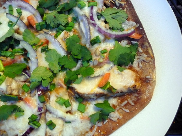 Grilled Thai Chicken Pizza
