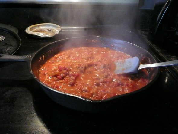 Homemade tomato eggplant pizza / pasta sauce 