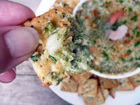 Hot & Cheesy Seafood & Spinach Dip