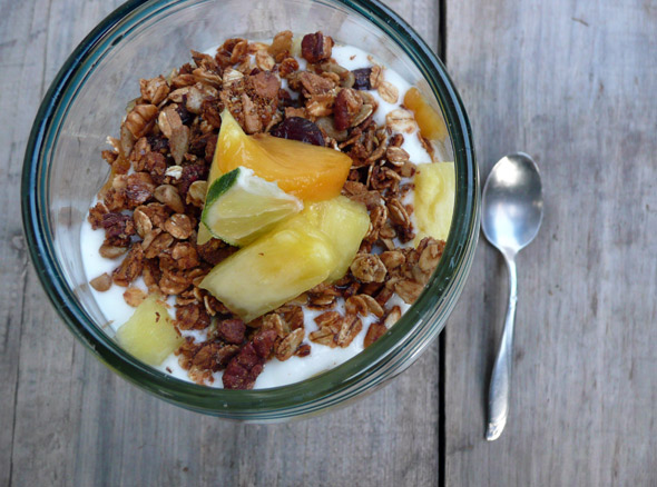 Peach Pineapple Yogurt Parfait