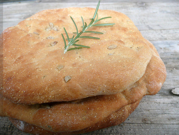 Sunflower Rosemary Flatbread