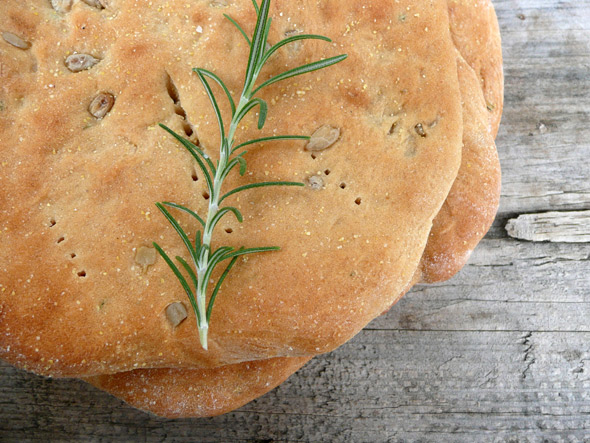 Rosemary Sunflower Pizza Crust