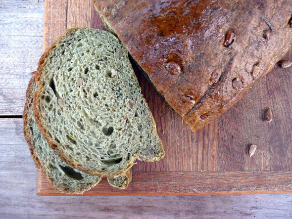 Sunflower Spinach Parmesan Bread