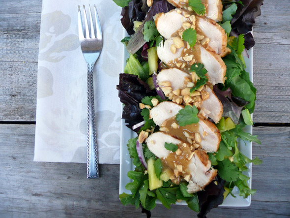 Thai Style Barbecued Chicken Salad