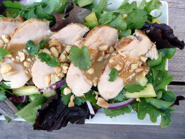 Thai Style Barbecued Chicken Salad