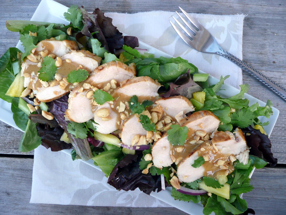 Thai Style Barbecue Chicken Salad