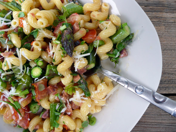 Asparagus Cellantani Carbonara