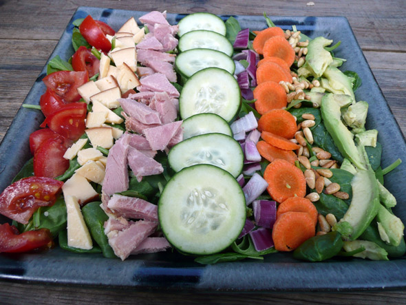 A Chef Salad in Stripes