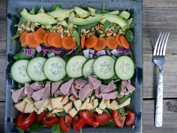 A Chef Salad in Stripes