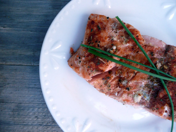 Chile Brown Sugar Salmon on the Grill