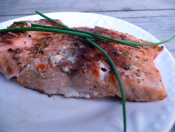 Chile Brown Sugar Salmon on the Grill