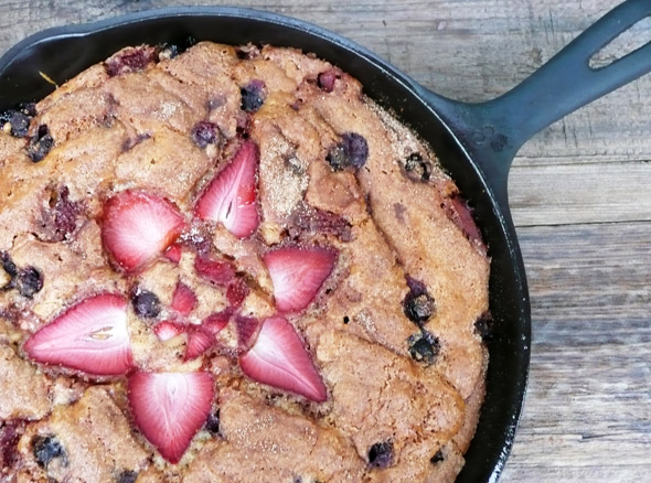 Double Berry Swirl Sleepover Cake