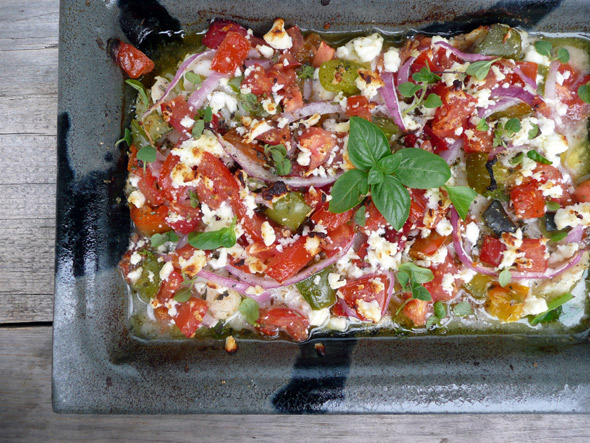 Greek style baked fish