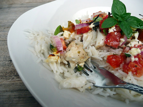 Greek style baked fish